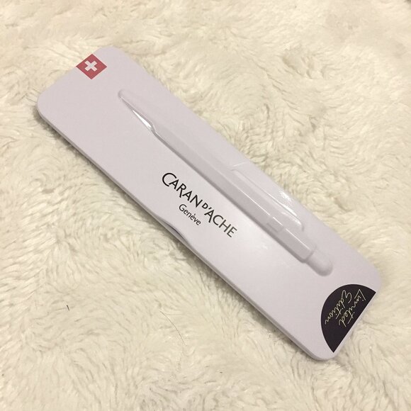 NWT Caran D'Ache Limited Edition Swiss-made Purple Pen, Black Ink, White… - Picture 3 of 13